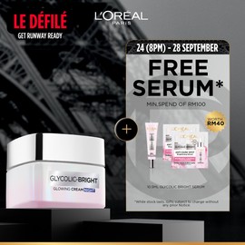 L'Oréal Paris L’Oréal Paris Glycolic Bright Overnight Glowing Night Cream Moisturizer to Reduce Dark Spots for Glowing Skin 50ml