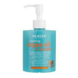 Beaver Argan Oil & Keratin Curling Cream 250ml