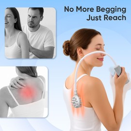 Upgraded Curved Back Scratcher for Women Men, 360° Flexible Bendable Foldable Back Scratcher Extendable, Telescopic Back Scratchers, Backscratchers for Adults Elderly Seniors, Gifts for Women (Grey)