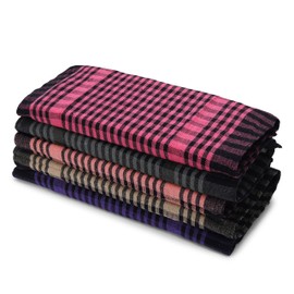 FORESIDE LIVING Kitchen Waffle Towel, Set/5, Highly Absorbent, 80% /20% Polyester Cotton Kitchen Dish Towels - Reusable Cleaning Cloths - Super Absorbent - Machine Washable Hand Towels