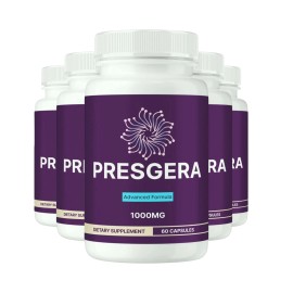 Presgera 5-Pack Presgera Capsules - Presgera Healthy Nerve Support Pills - 300 Capsules