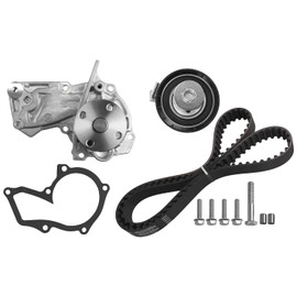 Timing Belt Kit with Water Pump BE8Z-6K254-A Compatible with Ford Escape 2013-2016 Fiesta 2011-2019 Fusion 2013-2014 Transit Connect 2014-2016 1.6L L4 Replace BE8Z-6268-C BE8Z-6K254-A