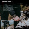 Outdoor Sports Watch Carbon Fiber Case Water Resistant Multifunctional Wristwatch