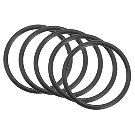 QUARKZMAN Pack of 5 Nitrile Rubber Sealing Ring 40 mm x 33.8 mm x 3.1 mm for Tap Plumber Repair Seal Connection, Black