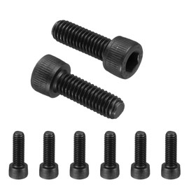 PATIKIL 25 Pcs M6 x 18 mm Hex Socket Head Cap Screws Bolts, 12.9 Grade Carbon Steel Socket Drive Screws, Black Oxide, Full Threads