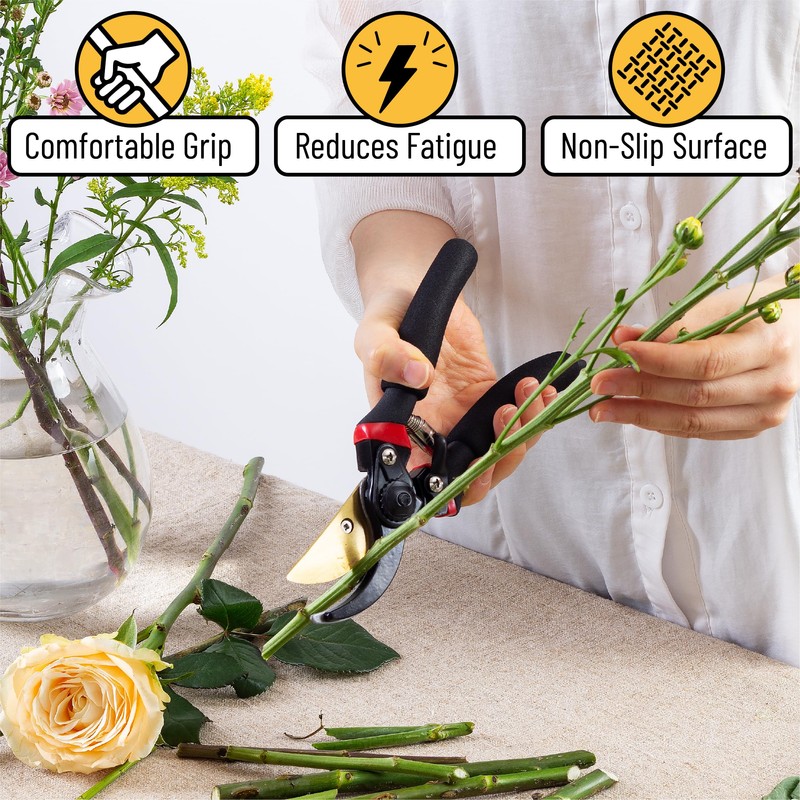 Mr. Pen- Pruning Shears, Garden Shears, 8" Professional, Titanium Blade,