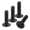sourcing map 50Pcs M5-0.8x20mm Flanged Button Head Socket Cap Screws,