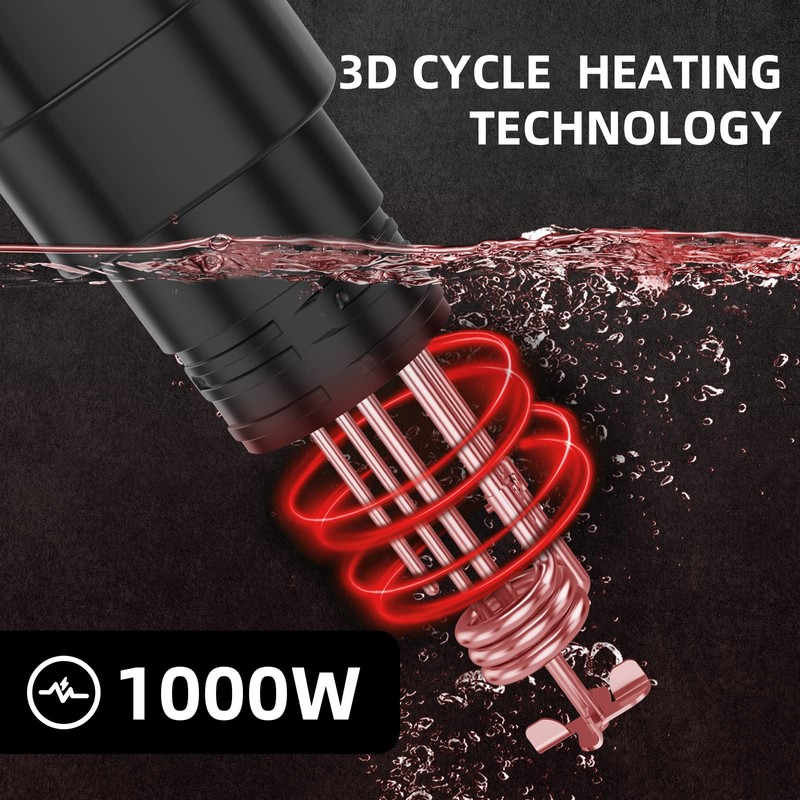 Sous Vide Machine-Suvee Cooker-Rocyis Sous Vide Kit with Lid, Recipes-1000W