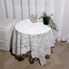 SynHHergyx Small Square Tablecloth Lvory Lace Tablecloth Side Table Cover