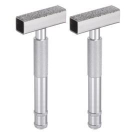 sourcing map 2pcs Grinding Wheel Dresser 36 Grit Diamond Grinding Wheel Stone Dressing Tool with Flat Diamond Coated Surface for Grinding Truing Deburring Wheels, Silver