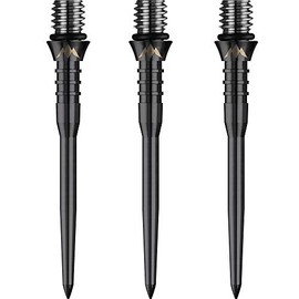 34mm Dart Conversion Points Mission Titan Pro Titanium Converts Soft Tip to Steel (Black Grooved)