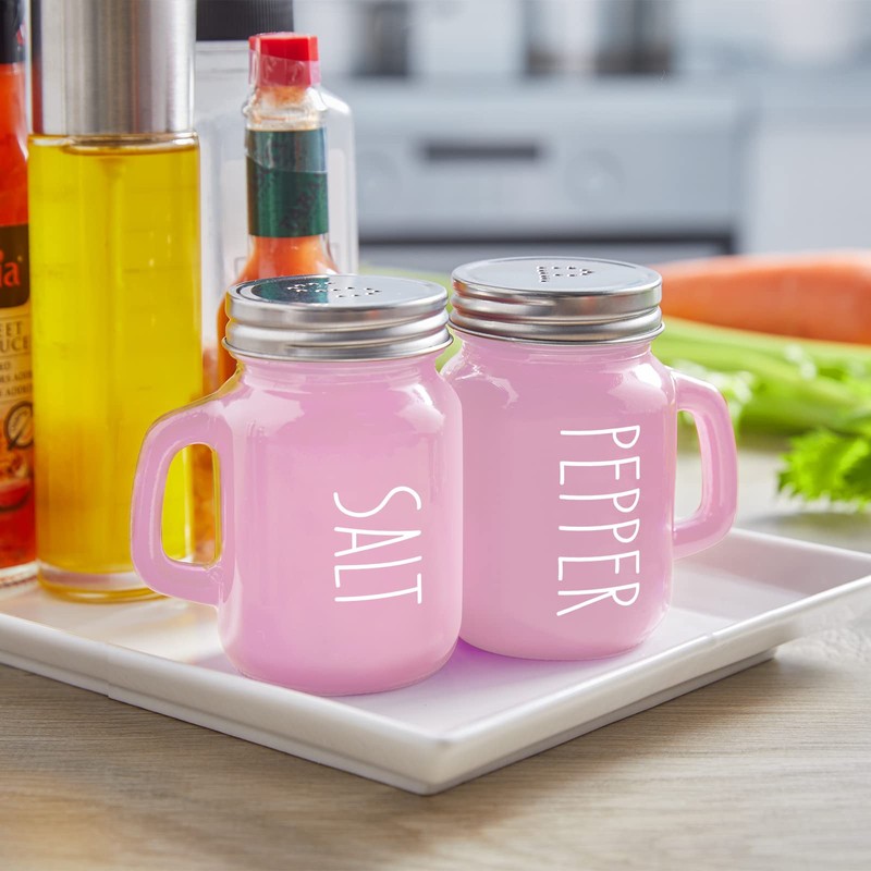 Pink Salt and Pepper Shakers Set - Pink Kitchen Accessories