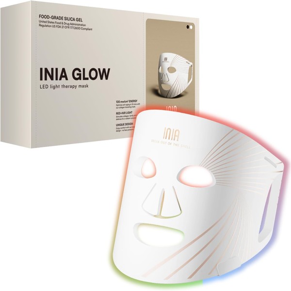INIA GLOW Led Face Mask, Near- Infrared 850nm Red Light