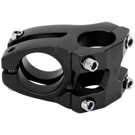 Bicycle Stem, 25.4 x 35 mm, Aluminium Alloy, Bicycle Handlebar Short Stem, Bicycle Hollow Stem for Mountain Bike, Road Bike (Black) Bicycles