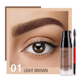 SACE LADY 3D Eyebrow Gel Long Lasting 24 Hours Waterproof Smudge-proof Brow Cream Makeup Kit (01 LIGHT BROWN, 0.2Fl Oz)
