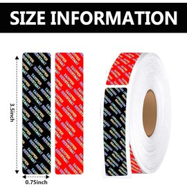 Tamper Evident Food Sealed for Freshness and Safety Stickers 0.75 x 3.5 Inch Holographic Tamper Proof Food Delivery Labels Tamper Resistant Metallic Sealed for Containers Jars Mailing Packaging