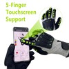 Zoleker Work Gloves TPR Impact Resistant Puncture Cut Resistant Touchscreen