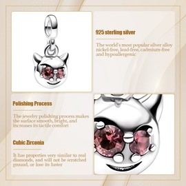 Coelho Fashion Jewerly Charm Bracelets Christmas DIY Beads Birthday Gift Jewellery for Women - Sterling Silver, Silver