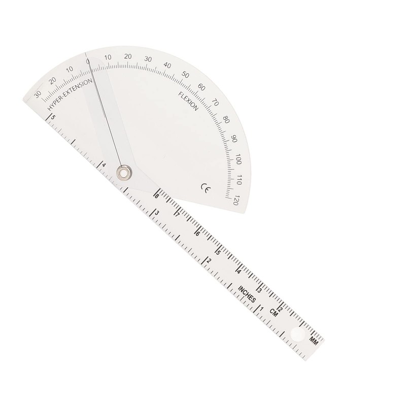Orthopedic Goniometer, Transparent Orthopedic Ruler Solid for Finger