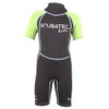 'Scubatec 3 mm Neoprene Shorty for Kids Wave green Size:92-98