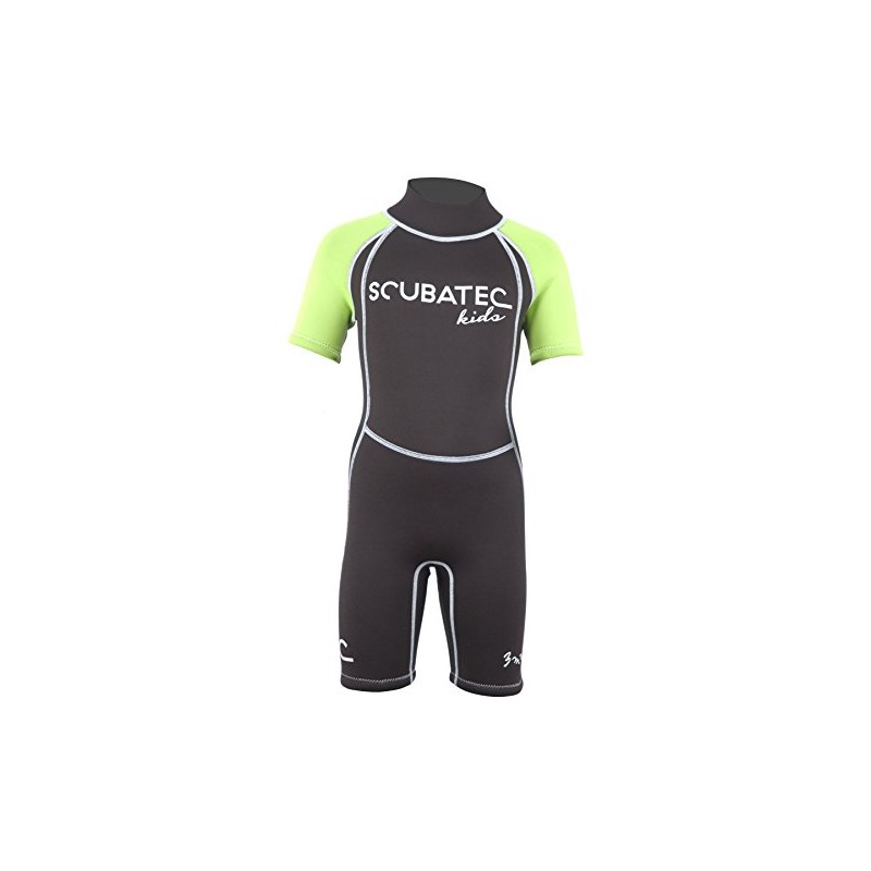 'Scubatec 3 mm Neoprene Shorty for Kids Wave green Size:92-98