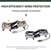 BRS-32 Portable Foldable Camping Stove Expandable Double Cooktop - Easy