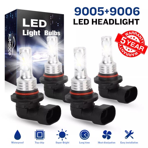 AUIMSOCO Bombillos LED Focos Para Auto Carro Luz De Coche