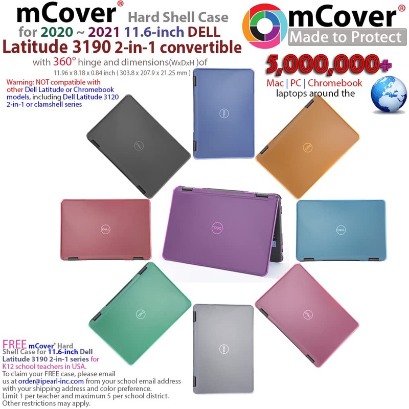 mCover Case Compatible for 2020-2021 11.6" Dell Latitude 3190 2-in-1