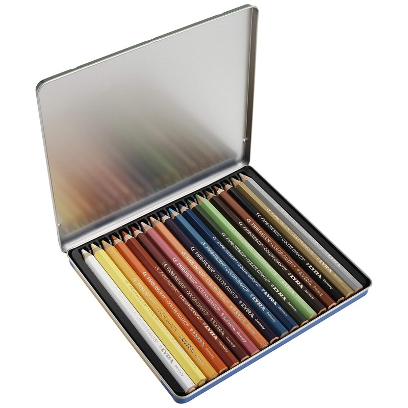 LYRA Colour Giants, Wooden Coloured Pencils, Hexagonal, Jumbo, Varnished, 6.3
