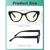 Eyekepper 4 Pack Oversized Blue Light Filter Glasses Women Cat