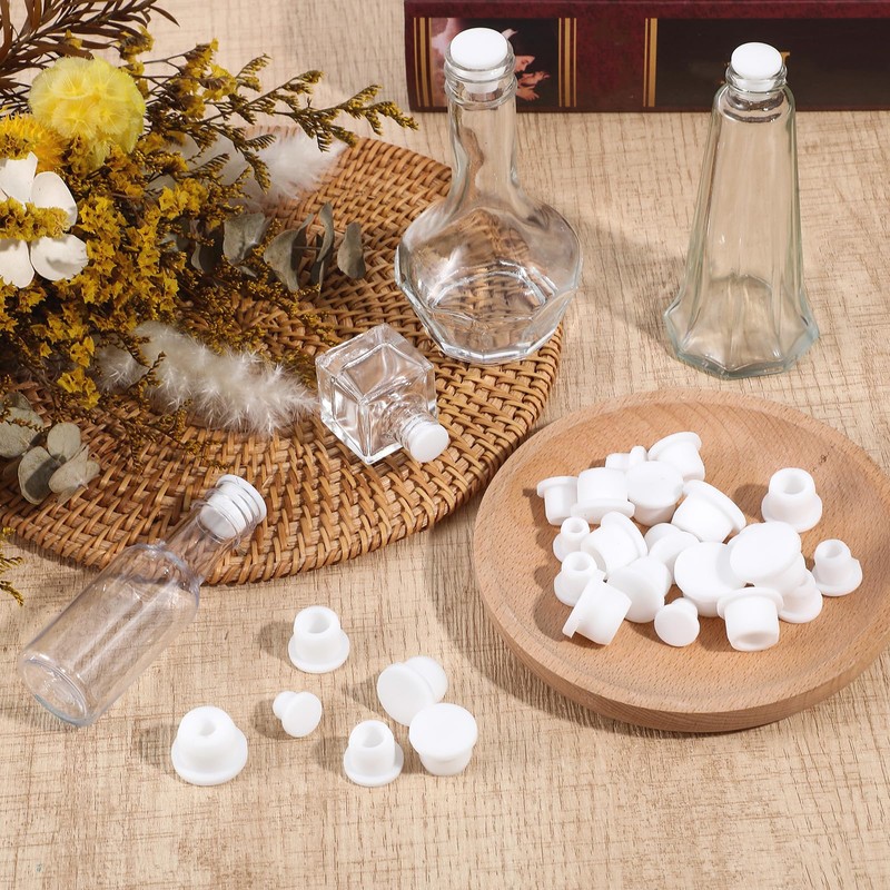 BOHUIZ 30 Pcs Salt and Pepper Stoppers Plugs, Silicone Salt