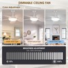 Wiviniya Ceiling Fans with Lights and Remote/APP Control, 48 Inch