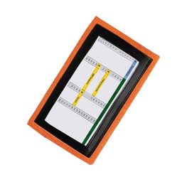 Pro Athletics QB Wristband- Football Playbook Wristband with 3 Compartments Orange Youth