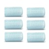 6-Pack Self-Grip Hair Rollers, 30mm-32mm (1"-1.2") Volume Curlers, Random Color