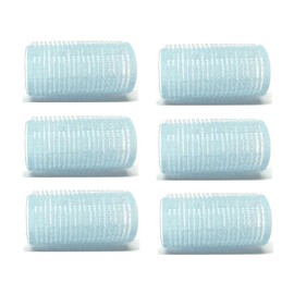 6-Pack Self-Grip Hair Rollers, 30mm-32mm (1"-1.2") Volume Curlers, Random Color