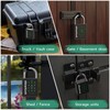 Dhiedas New Smart Padlock with Key, Heavy Duty Combination Padlock,