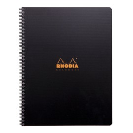 Noteb RHOD 90g Spir A4+ 80Bl kar