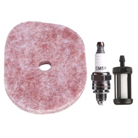 Besnor 4144 124 2800 Air Filter Spark Plug Fuel Filter Kit for STIHL Motor KM56 KM56R KM56C KM56RC, Trimmer FS40 FS40C FS50 FS50C FS56 FS56C FS70 FS70C, Edgers FC56 FC70, Pole Pruner HT56 HT56C