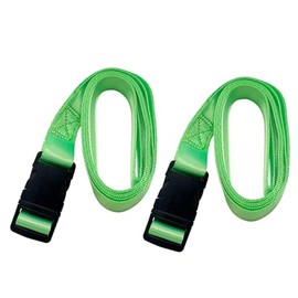 WIZ'A WZ-ND20G One-Touch Load Tightening Belt, 1.0 inches (25 mm) x 6.6 ft (2 m), Pack of 2, Green