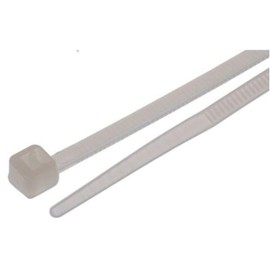 Cable Tie Natural Non-Releasable 18 lbs (8kg) 8 x 0.1 in (203 x 2.5mm), Pack of 100, MFR: 8111694