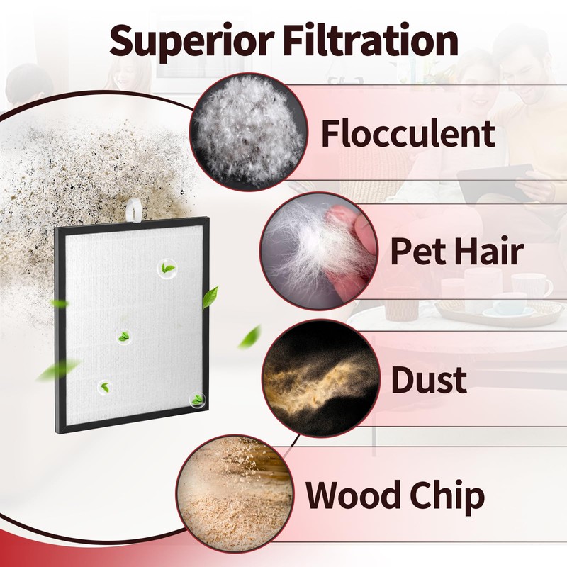 4 Pcs TL2867 Filtration Replacement Compatible with MOOKA Air Purifier