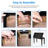Neewer® Wooden Duet Piano Bench with Padded Leather Cushion for