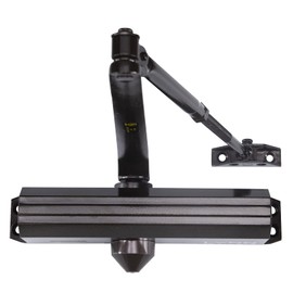 Medium/Heavy Duty Designer Commercial Door Closer - LYNN Hardware DC7016 (US10B Dark Bronze) Surface Mounted, Grade 1- ADA & UL 3 Hour Rated, Adjustable Size 1-6 for entrances & Aluminum storefronts