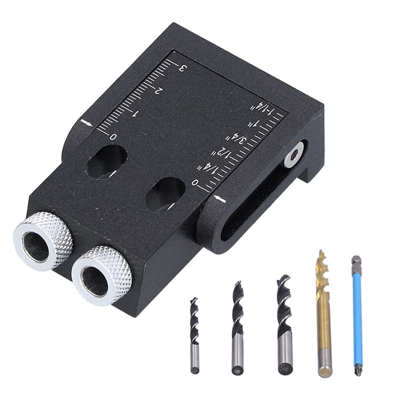 39Pcs Pocket Hole Jig 15 Degree Woodworking Guide Oblique Drill