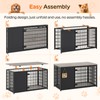 YATINEY Foldable Dog Crate Furniture, 47.2" Dog Crate with DIY