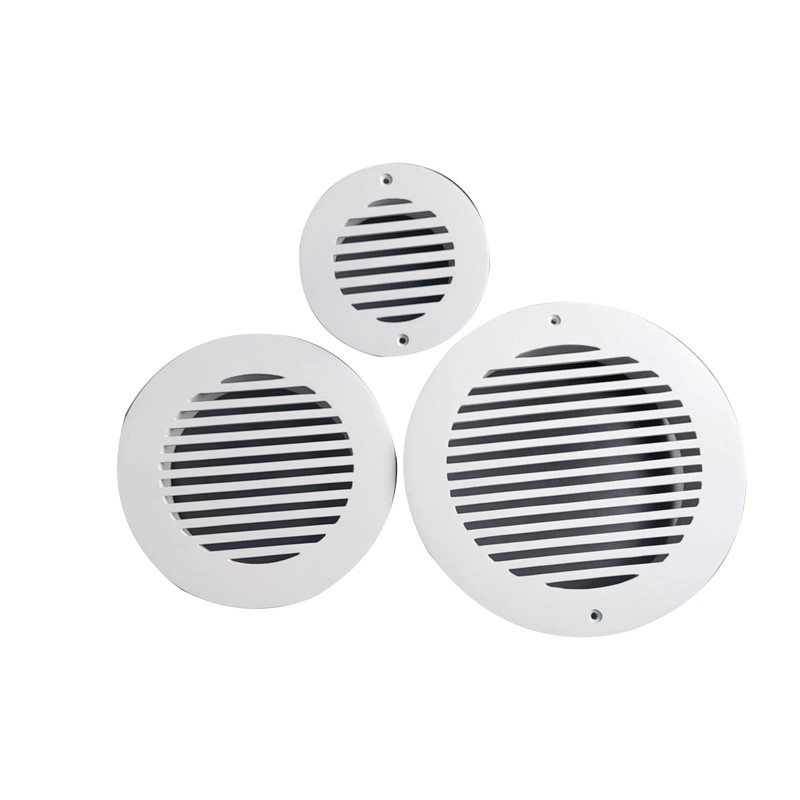 Prima Decorative Round Air Vent Duct Grille 4" (White)