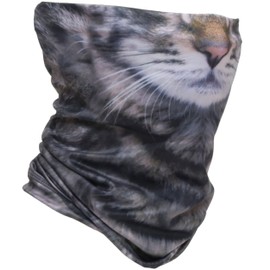 Dhana Style DMPG XMLG Type Multifunctional Face Neck Multi-functional Wear Neck Guard Bandana Cap Tactical Headwear Survival Game Cosplay Bicycle BMX Bike Outdoor, CAT-GRAY