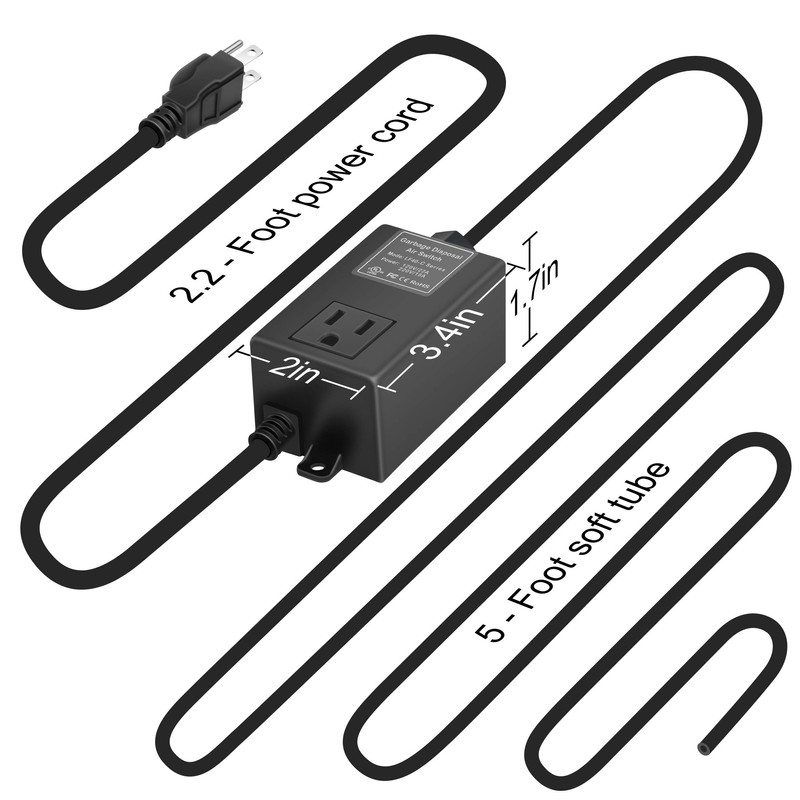 Garbage Disposal Air Switch Kit for SinkTop Waste Disposal with