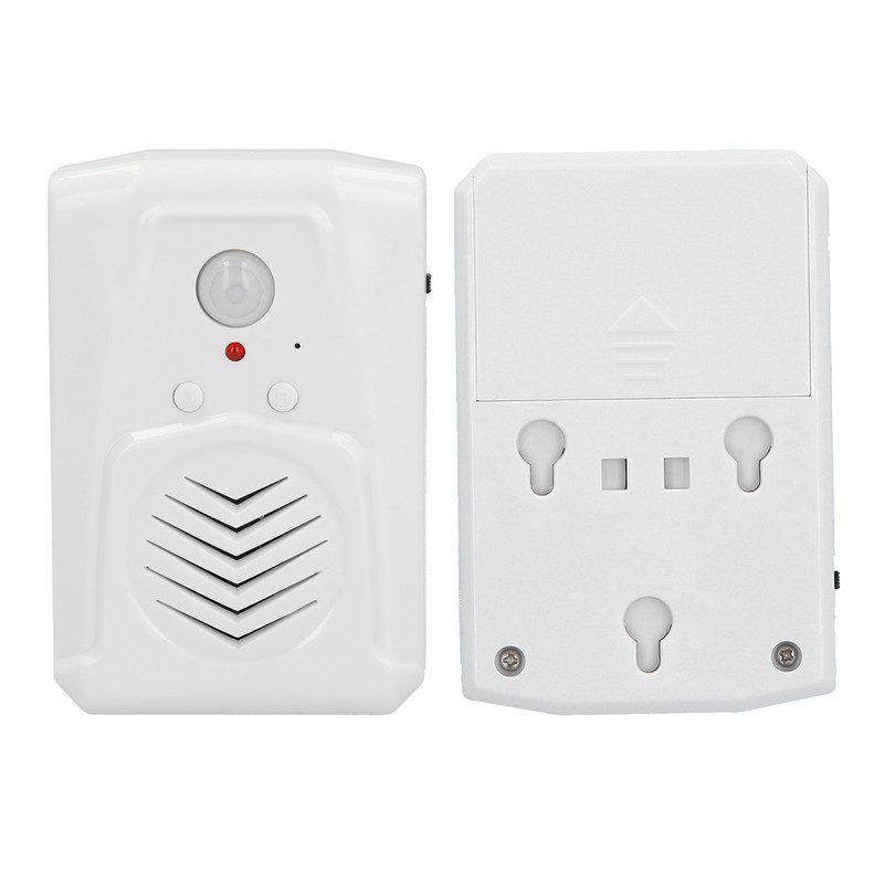 Entrance Doorbell Infrared Motion Sensor Welcome Voice Prompt Alarm Chime