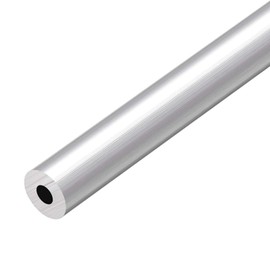 TOP-VIGOR 1Pc 6063 Aluminum Round Tube, 18mm OD 7mm ID 300mm Length Seamless Aluminum Straight Tubing Pipe for Industry DIY Projects